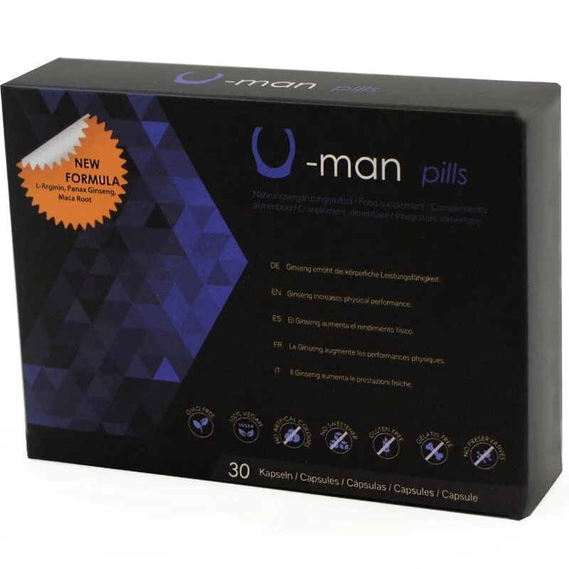 U-man Capsules - Συμπλήρωμα Διατροφής για Ενήλικες - Κάψουλες - 30 Κάψουλες