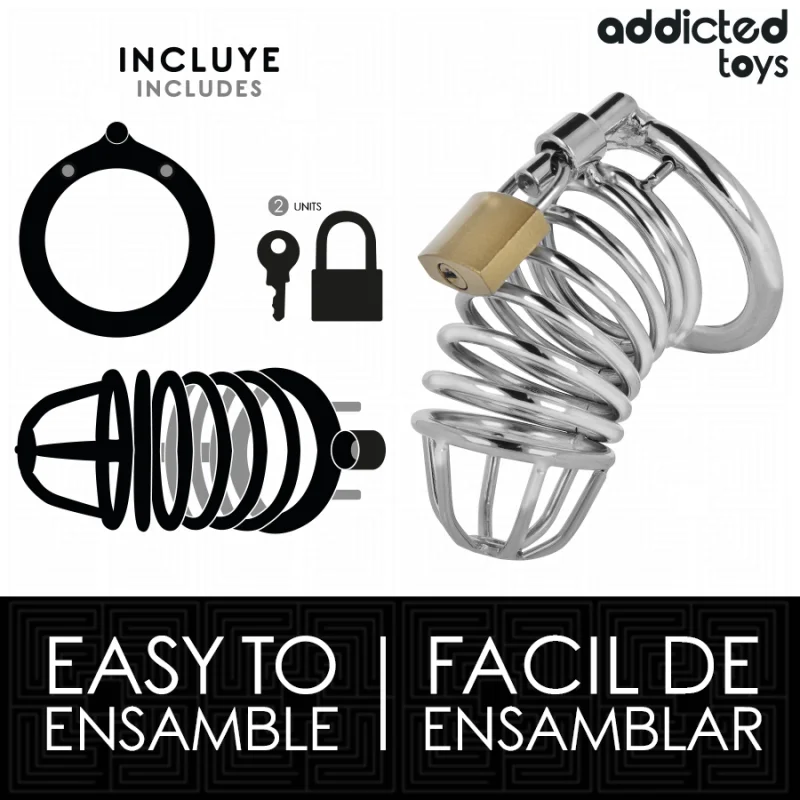 Locked Iron Cell - Μεταλλικό Κλουβί Περιορισμού Πέους - 6,6 Cm product.details.thumbnail 3