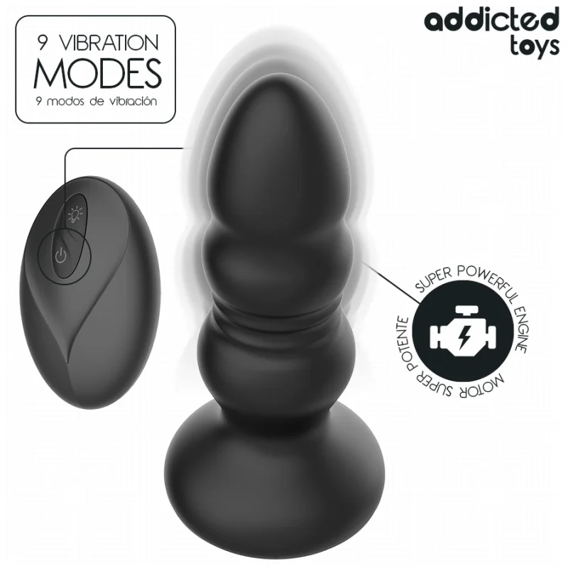 Thrusting Vibrating Anal Plug With Remote - 12 Cm product.details.thumbnail 3
