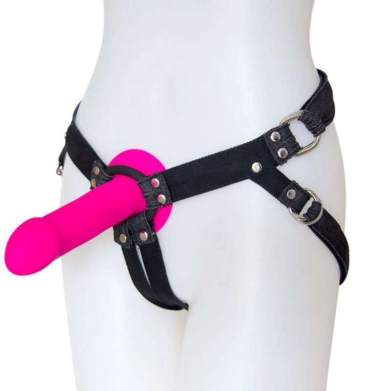 Lastic - 100% Cotton Denim Strap-on Harness With Silicone Ring product.details.thumbnail 2