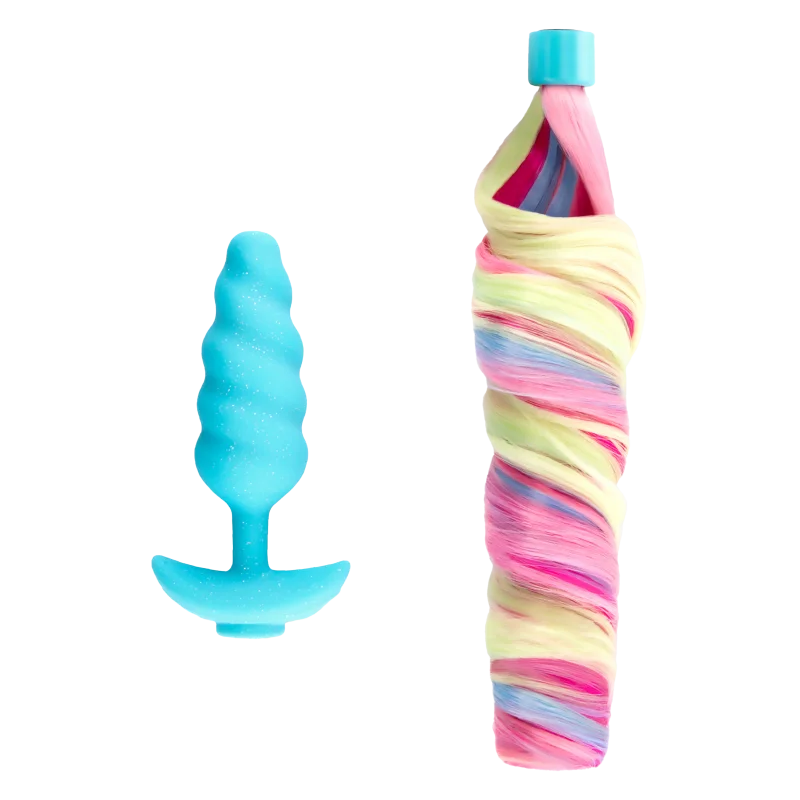 Limited Edition Unicorn Tail - Δονούμενη Πρωκτική Σφήνα