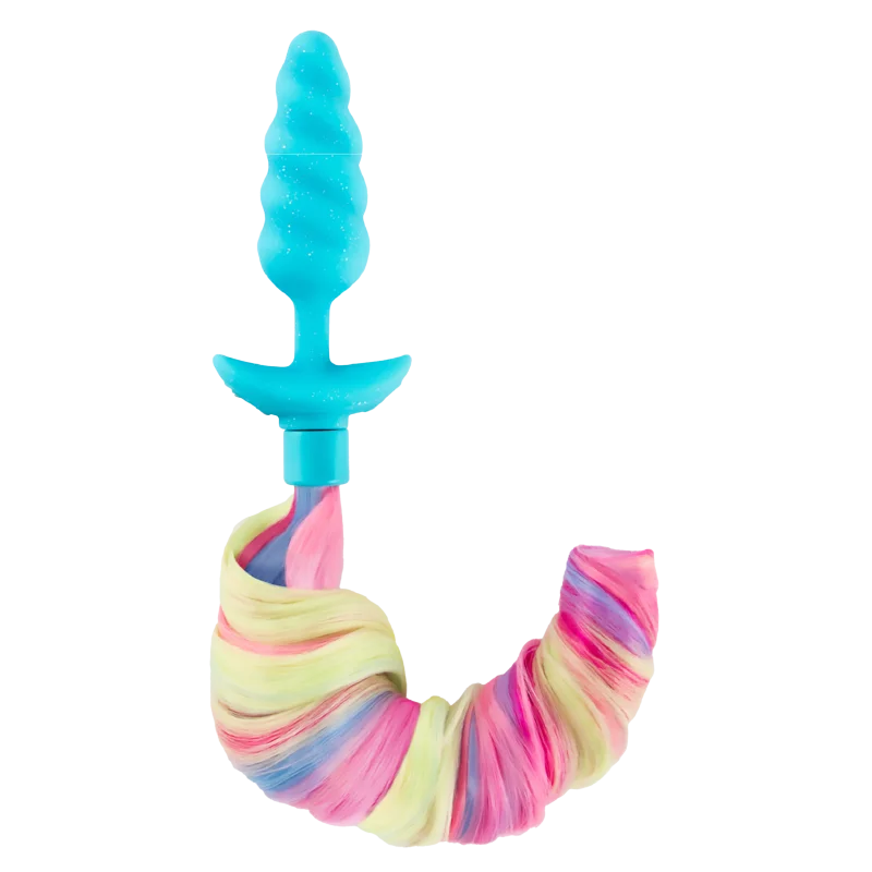Limited Edition Unicorn Tail - Δονούμενη Πρωκτική Σφήνα