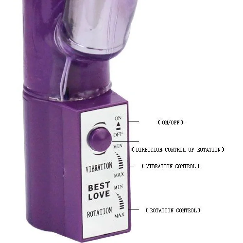 Hot Lady Ii - Rabbit Rotating Vibrator With Beads - Purple product.details.thumbnail 3