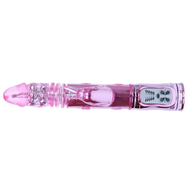 Throbbing Bunny - Rotating Rabbit Vibrator With Up & Down Motion - Pink product.details.thumbnail 4