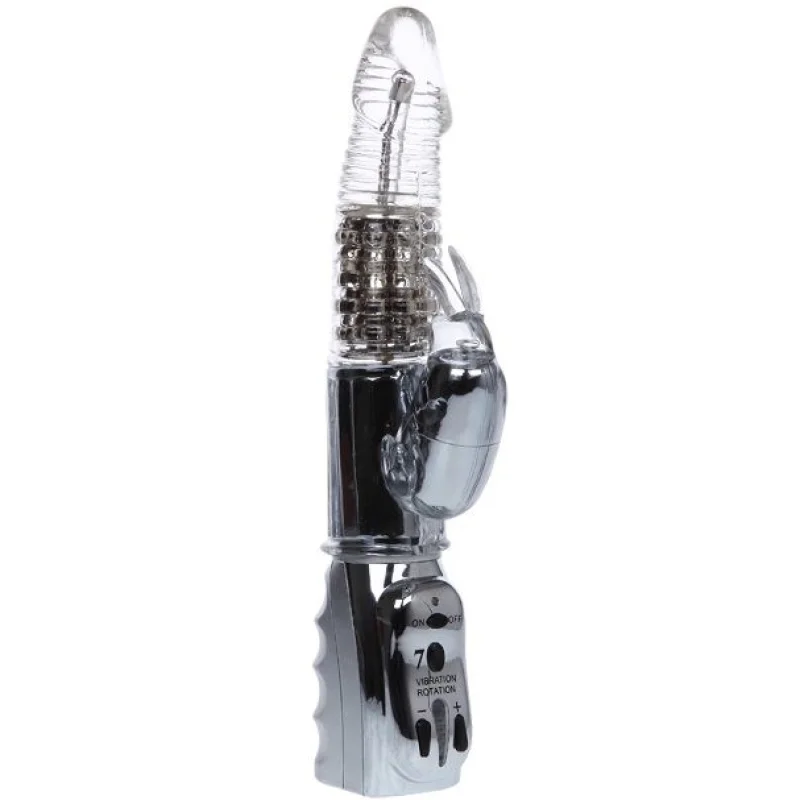 Amour Missile - Rabbit Vibrator With Rotating Metal Beads