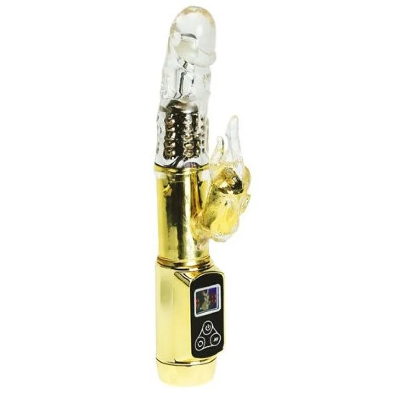 Rabbit Siberia Passion Gold - Rotating Rabbit Vibrator With Metal Beads