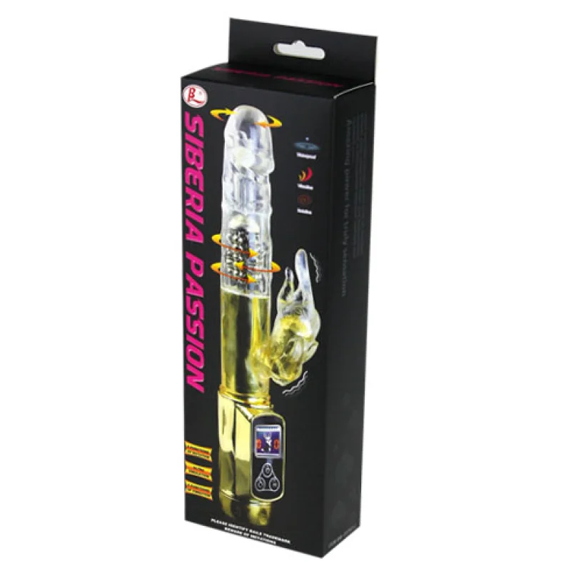 Rabbit Siberia Passion Gold - Rotating Rabbit Vibrator With Metal Beads