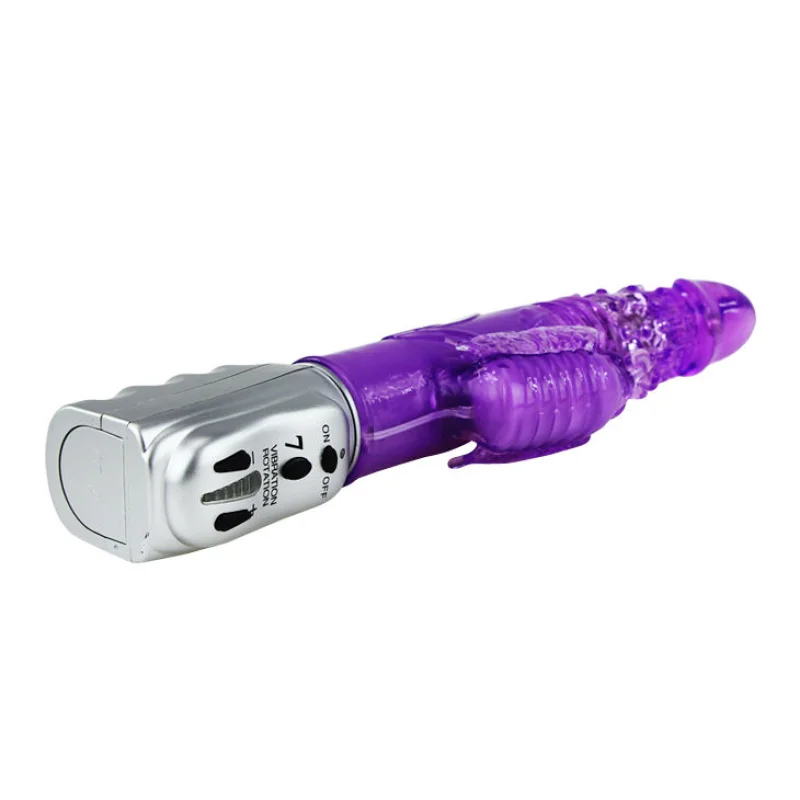 Butterfly Tulip - Rabbit Vibrator With Rotation & Up & Down Motion - Purple product.details.thumbnail 2