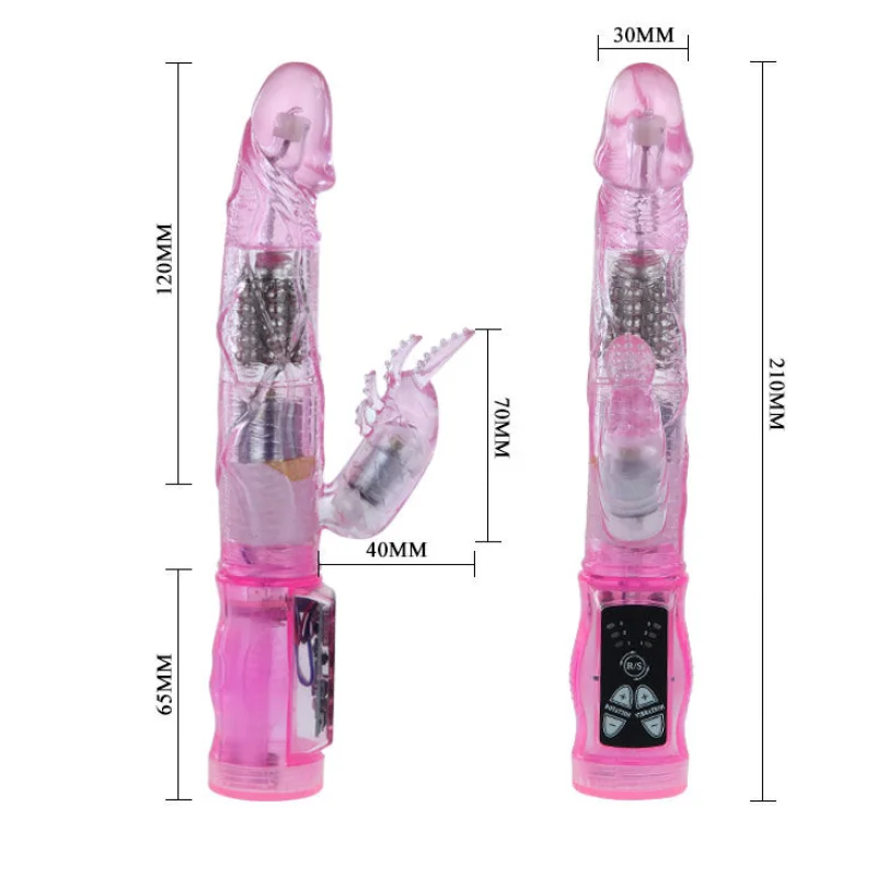 Intimate Lover - Mini Rabbit Vibrator With Rotation & Clitoral Stimulation - Pink product.details.thumbnail 3