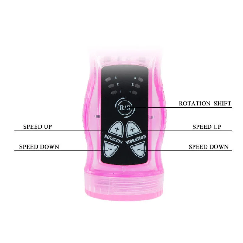 Intimate Lover - Mini Rabbit Vibrator With Rotation & Clitoral Stimulation - Pink product.details.thumbnail 4