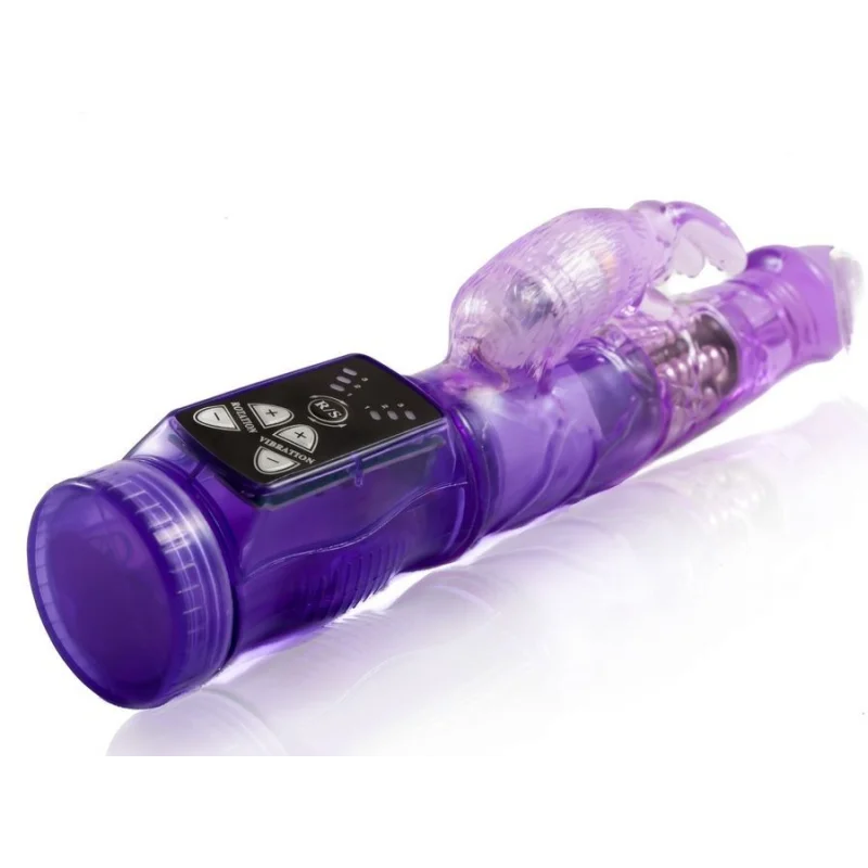 Happy Angel - Mini Rotating Rabbit Vibrator - Purple