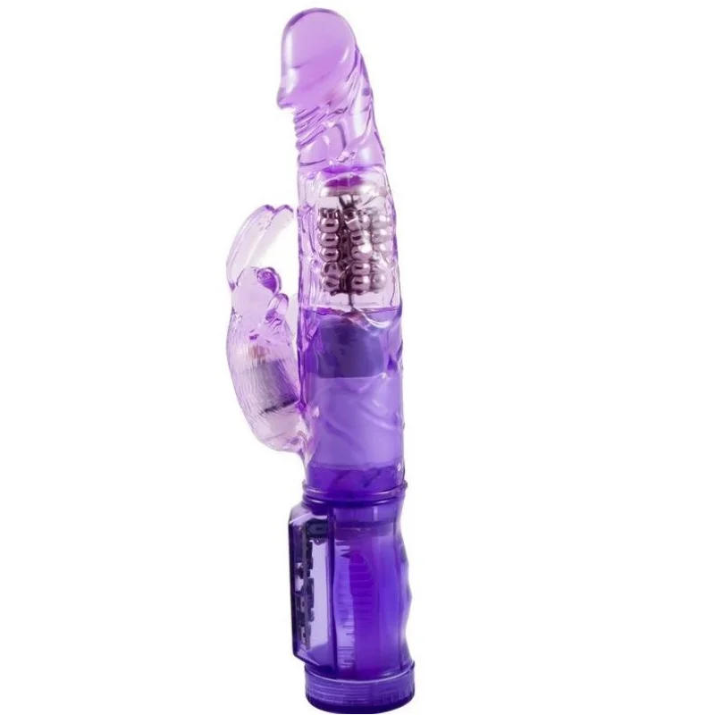 Happy Angel - Mini Rotating Rabbit Vibrator - Purple