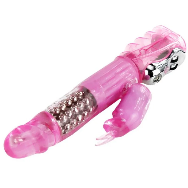 Rabbit Vibrator With Multiple Speeds & Rotation Modes - Pink
