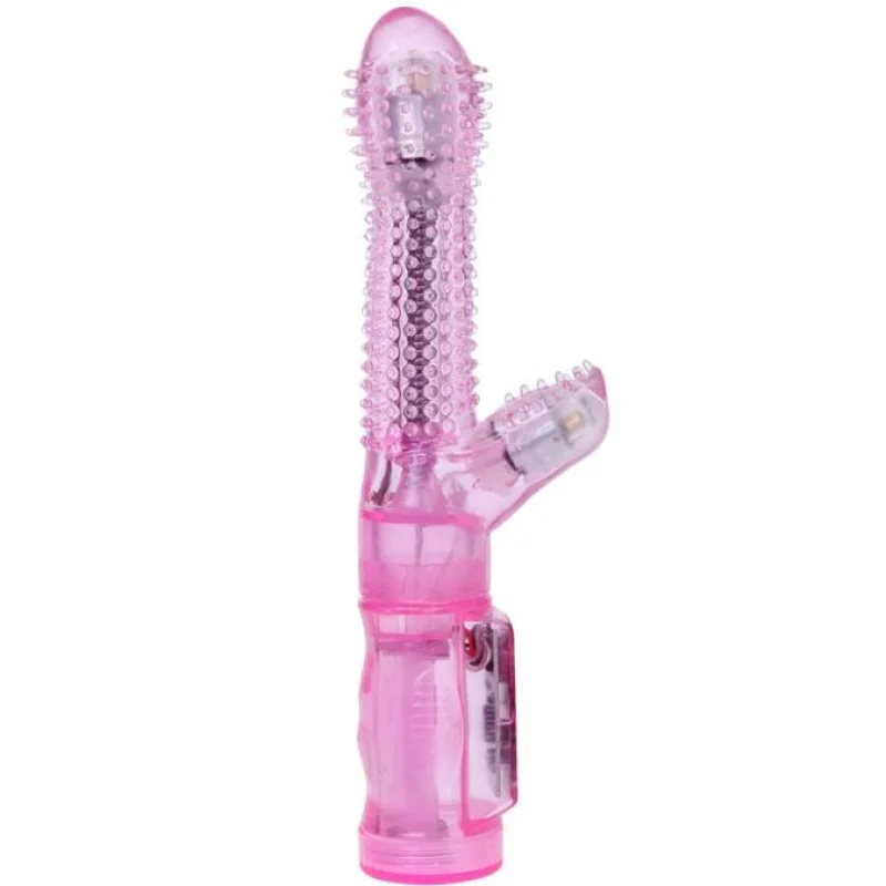 Intimate Lover Tease - Rabbit Vibrator With Clitoral Stimulator - Pink