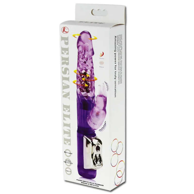 Persian Elite - Rotating Rabbit Vibrator With Metal Beads - Purple product.details.thumbnail 2
