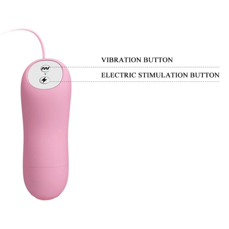Romantic Wave - Vibrating Nipple Clamps With Electro Stimulation - Pink product.details.thumbnail 4