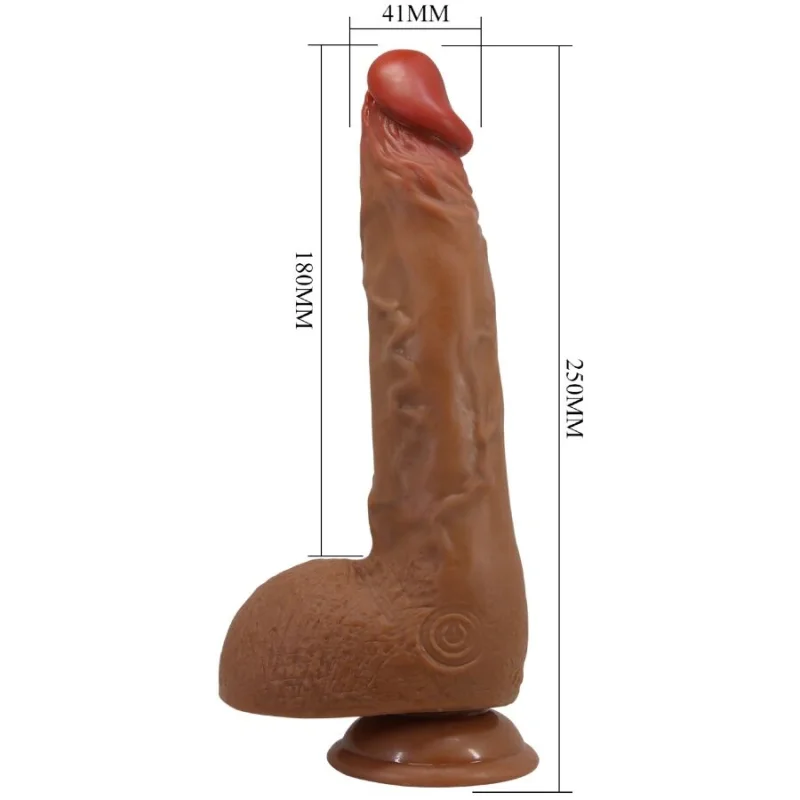 Wilks - Realistic Vibrating Penis With Rotation & Thrusting - 25 Cm- Latin product.details.thumbnail 2