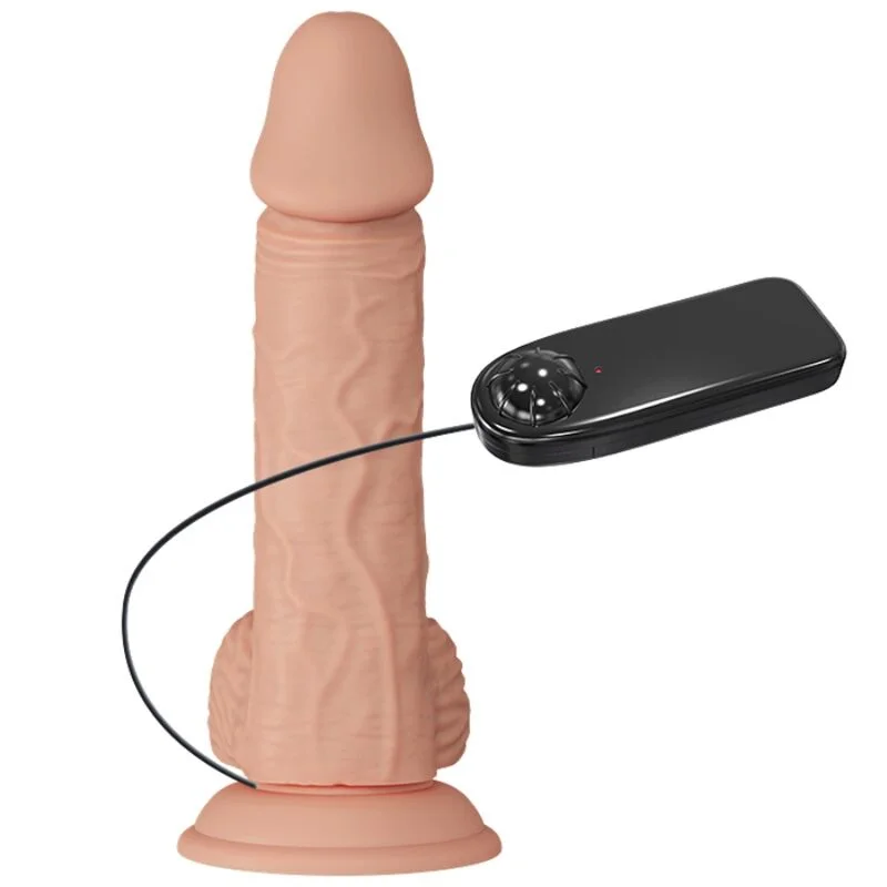 Catoblepas - Realistic Vibrating Penis With Suction Cup - 20 Cm