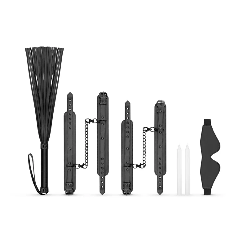 Bondage Set 5-piece - Bdsm Set With Cuffs, Blindfold, Flogger And Candles product.details.thumbnail 2