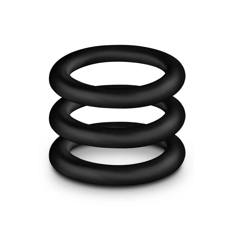 Performance Silicone Cock Rings Small Black - Enhance Stamina & Pleasure product.details.thumbnail 3