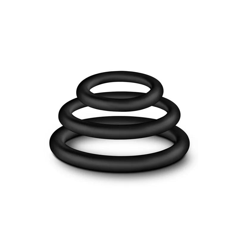 Blush Performance Vs4 Silicone Cock Ring Set Black - Enhance Stamina & Comfort product.details.thumbnail 3