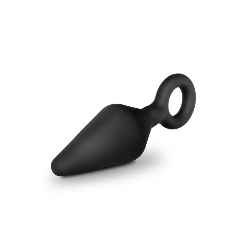 Anal Adventures Platinum Silicone Large Loop Plug Black - Premium Anal Toy For Beginners And Experts product.details.thumbnail 1