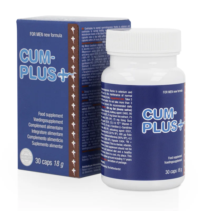 Cum Plus - Supplement For Sperm Quality & Production - 30 Capsules - Cobeco Pharma
