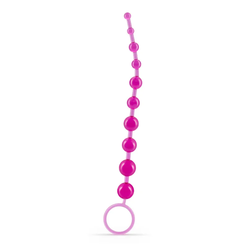 Basic Anal Beads - 10 Balls - Pink - Crushious Related Products