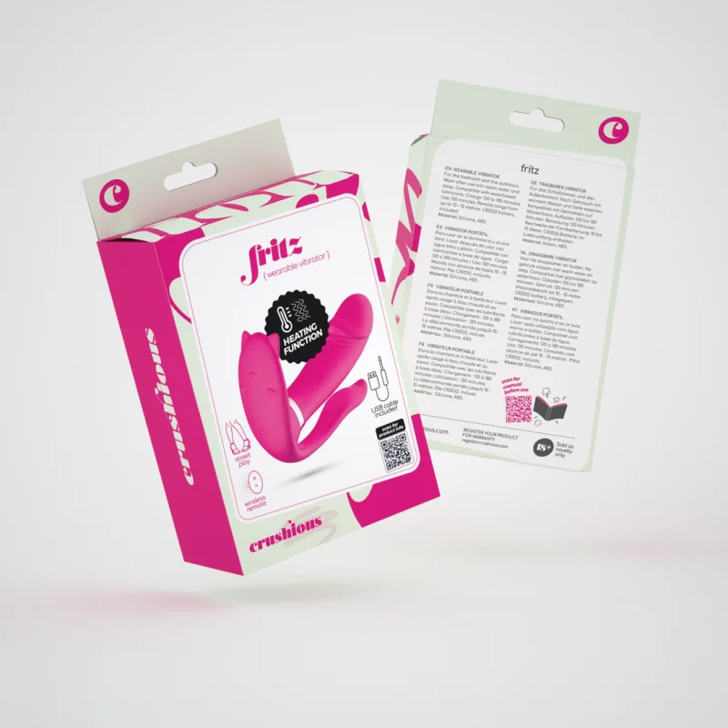 Fritz - Heating Wearable Vibrator With Remote - Fuchsia product.details.thumbnail 1