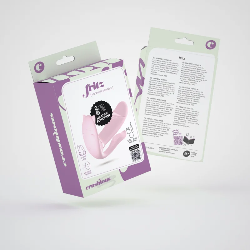 Fritz - Heating Wearable Vibrator With Remote - Pink product.details.thumbnail 1