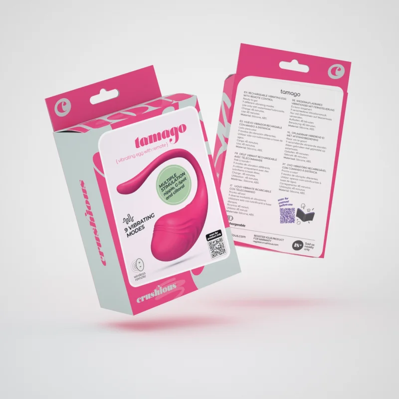 Tamago - Rechargeable Vibrating Egg With Remote Control - Pink product.details.thumbnail 1