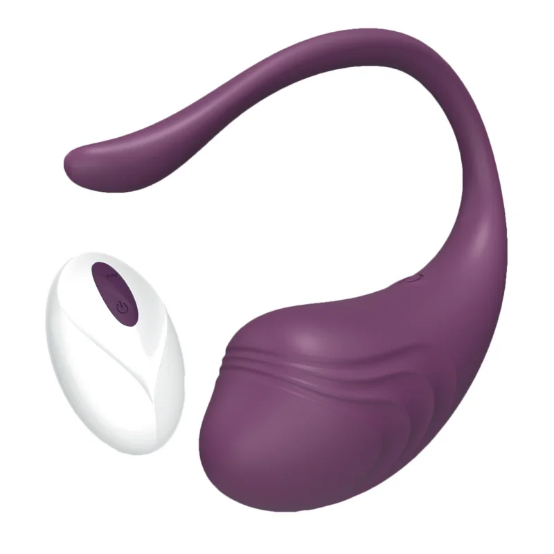 Tamago - Rechargeable Vibrating Egg with Remote Control - Purple - Crushious Related Products