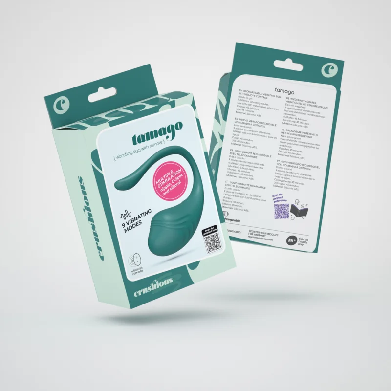 Tamago - Rechargeable Vibrating Egg With Remote Control - Emerald product.details.thumbnail 1