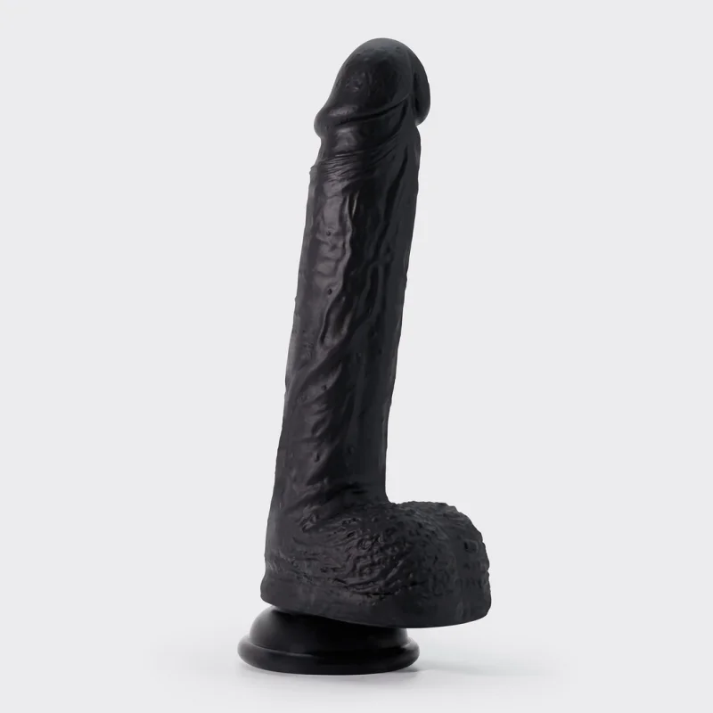 Inviktus - Liquid silicone realistic dildo - 22 cm - Black - Crushious Related Products