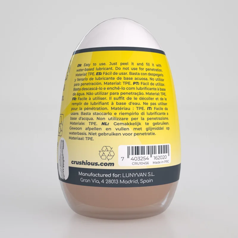 Ezy Eggs - Soft Textured Masturbation Egg - Yellow product.details.thumbnail 2