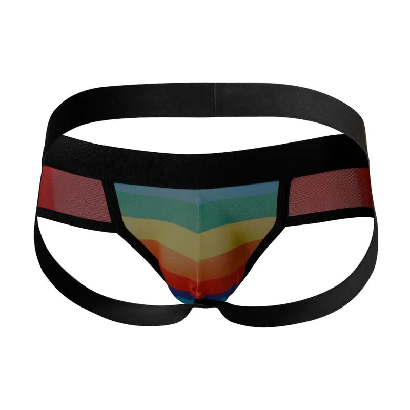 Jockstrap Rainbow - Ανδρικό Jockstrap Αθλητικού Τύπου με Ανατομική Θήκη - Xl product.details.thumbnail 3