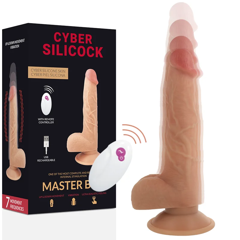 Master Ben - Ρεαλιστικό Ομοίωμα με Κίνηση & Δόνηση - 24 Cm - Cyber Silicock Ρεαλιστικά Ομοιώματα
