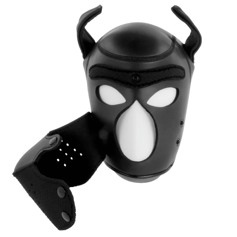 Neoprene Dog Mask With Removable Muzzle - Μάσκα Σκύλου Bdsm από Neoprene με Αφαιρούμενο Φίμωτρο - Medium product.details.thumbnail 2