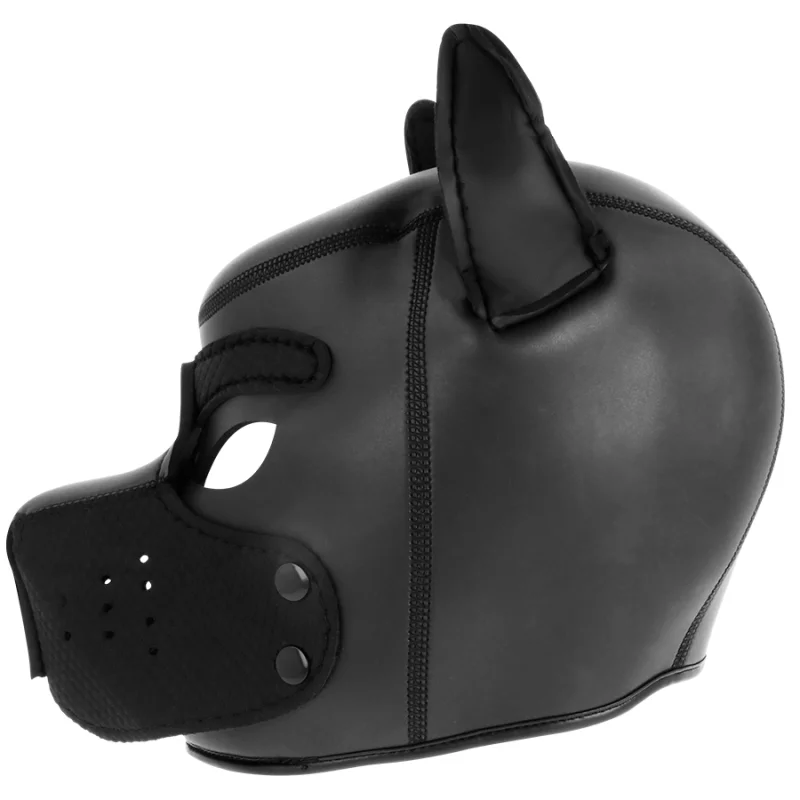 Neoprene Dog Mask With Removable Muzzle - Μάσκα Σκύλου Bdsm από Neoprene με Αφαιρούμενο Φίμωτρο - Large