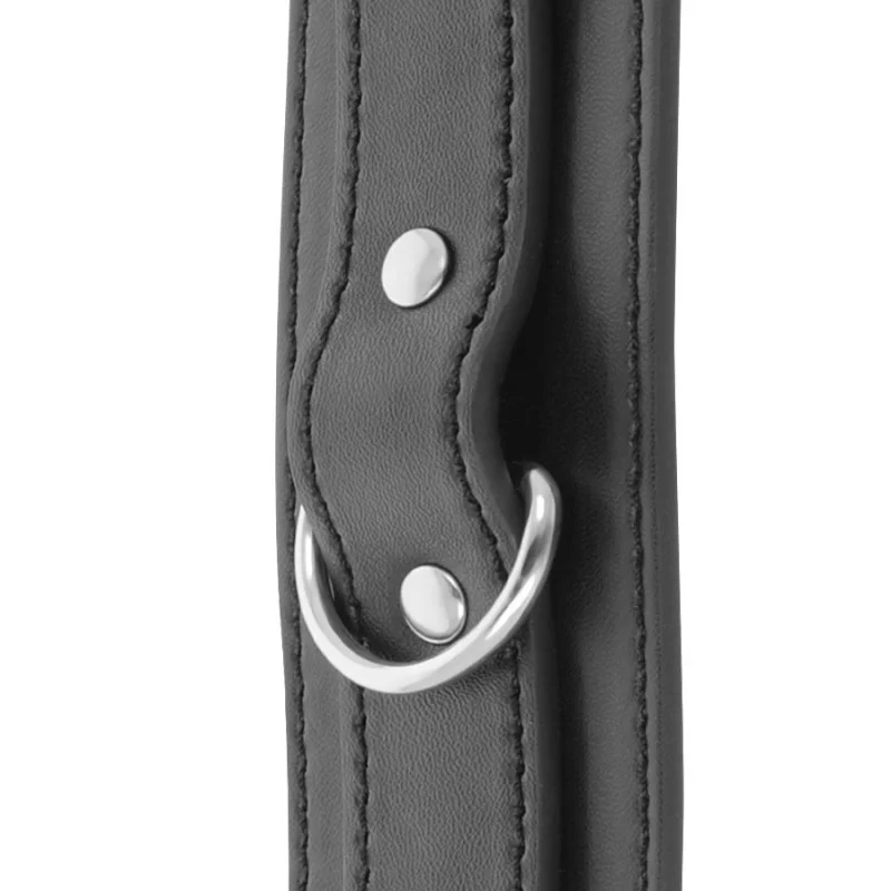 Χειροπέδες από Δερματίνη Pvc Ρυθμιζόμενες με Διπλή Ενίσχυση - Μαύρο product.details.thumbnail 3