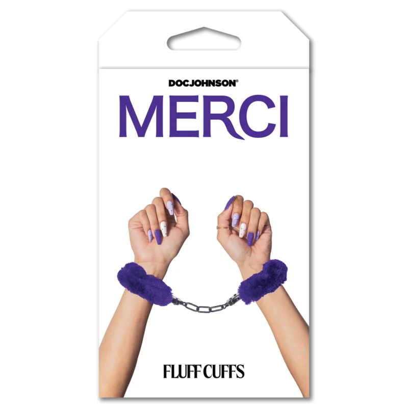 Merci - Fluff Cuffs - Χειροπέδες με Μαλακή Γούνα και Quick Release - Μοβ product.details.thumbnail 1