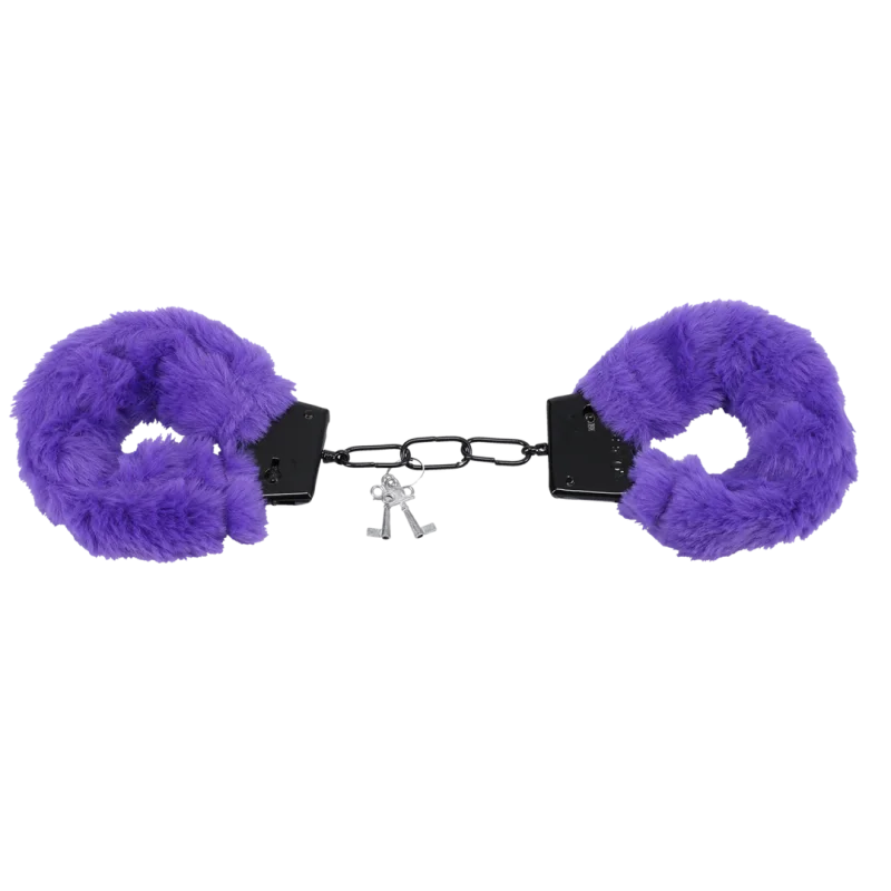 Merci - Fluff Cuffs - Χειροπέδες με Μαλακή Γούνα και Quick Release - Μοβ product.details.thumbnail 3