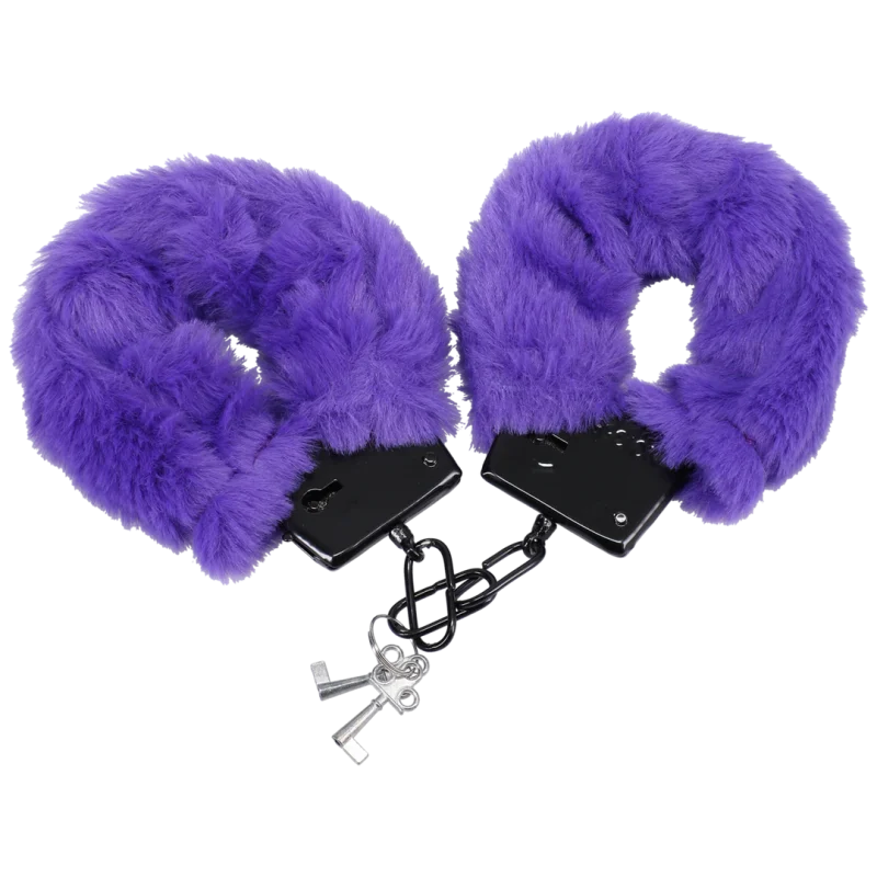 Merci - Fluff Cuffs - Χειροπέδες με Μαλακή Γούνα και Quick Release - Μοβ product.details.thumbnail 4