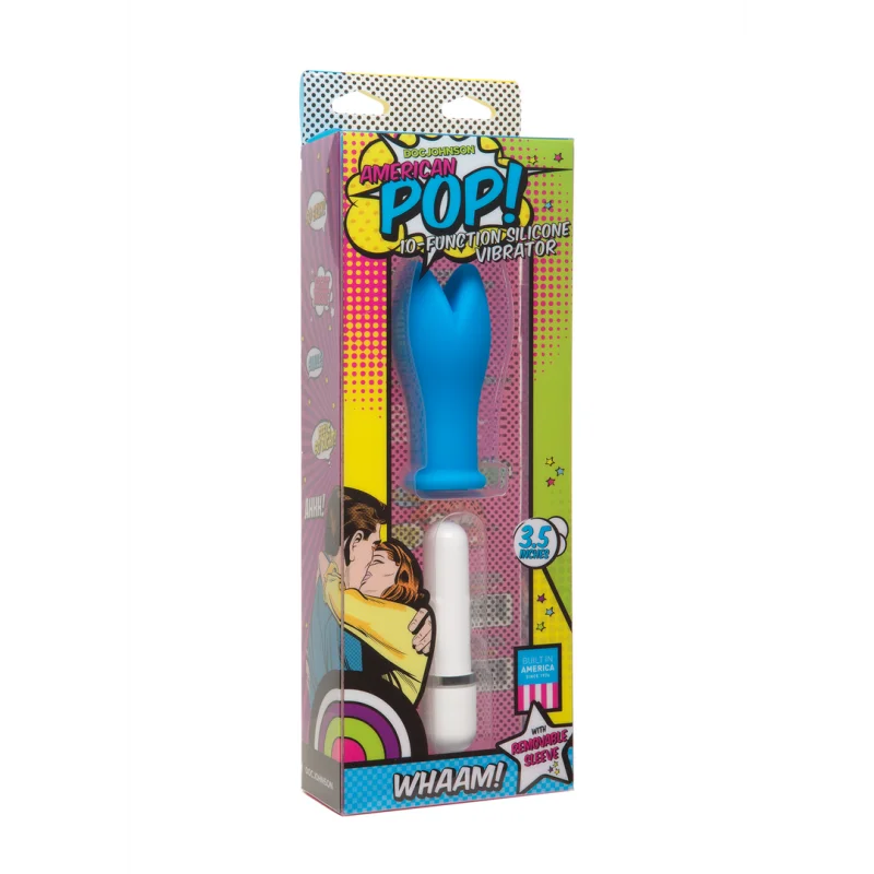 American Pop Whaam! 10 Function Vibrator - Blue