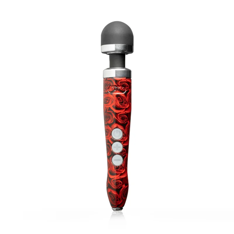 Die Cast 3r Rechargeable Wand Massager - Rose Pattern - Doxy Pleasure Gear