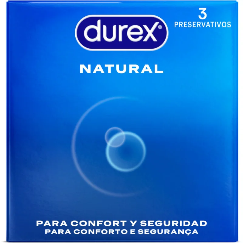 Durex – Natural Condoms – 3 Units - Durex Condoms Related Products