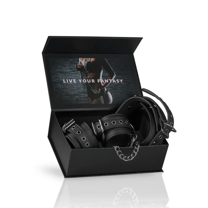 Σετ Ρυθμιζόμενο Κολάρο με Χειροπέδες Bdsm product.details.thumbnail 3