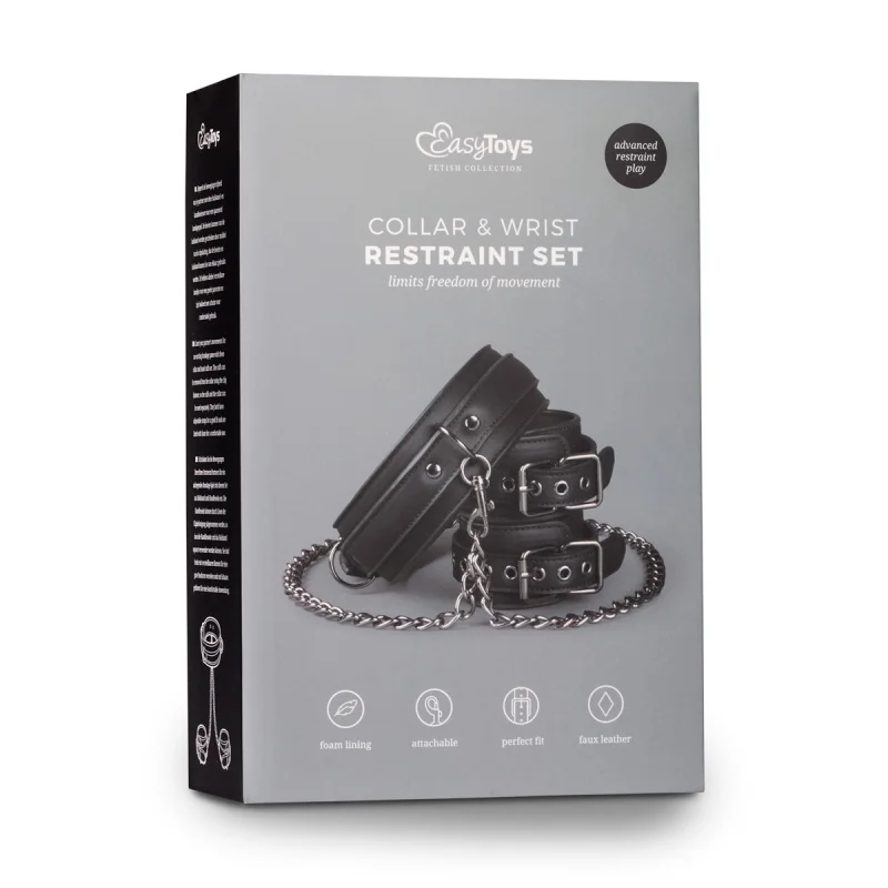 Σετ Ρυθμιζόμενο Κολάρο με Χειροπέδες Bdsm product.details.thumbnail 4