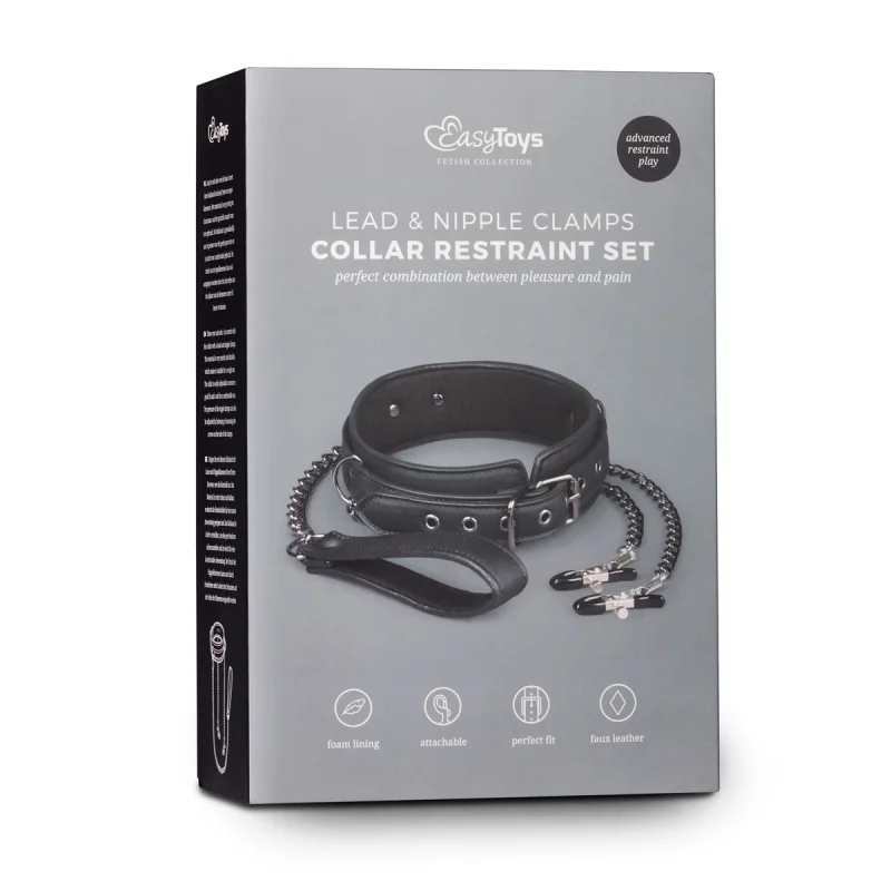 Adjustable Bdsm Collar With Nipple Chains product.details.thumbnail 2