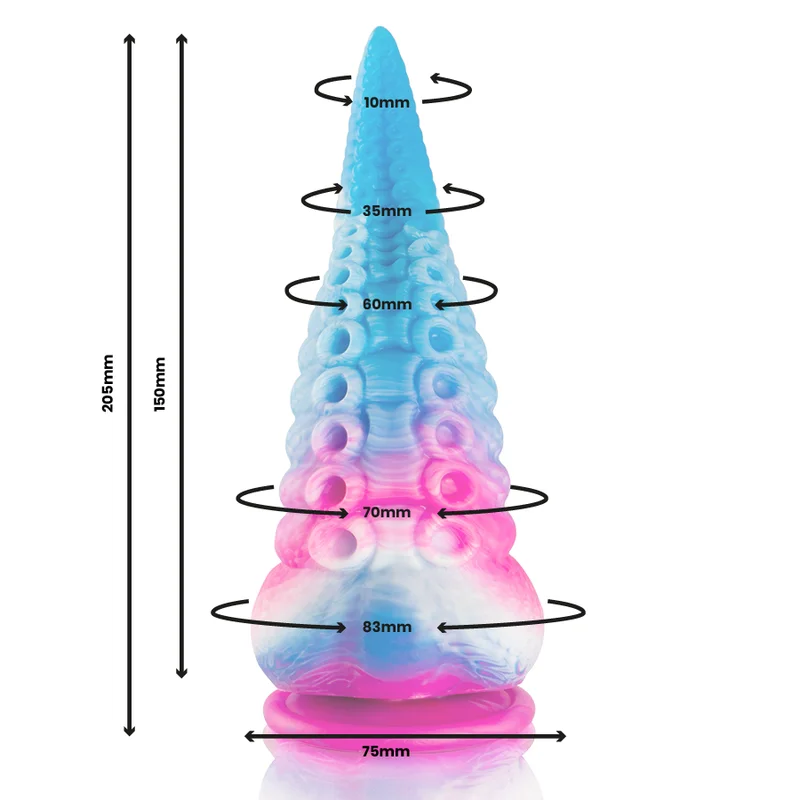 Phorcys Blue Tentacle - Ομοίωμα Σιλικόνης - 20 Cm product.details.thumbnail 3